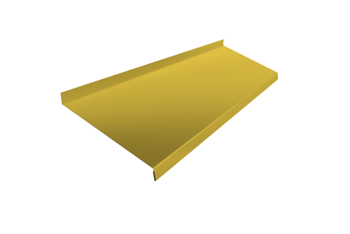 Отлив простой 250 0,45 PE с пленкой RAL 1018 цинково-желтый (2м)