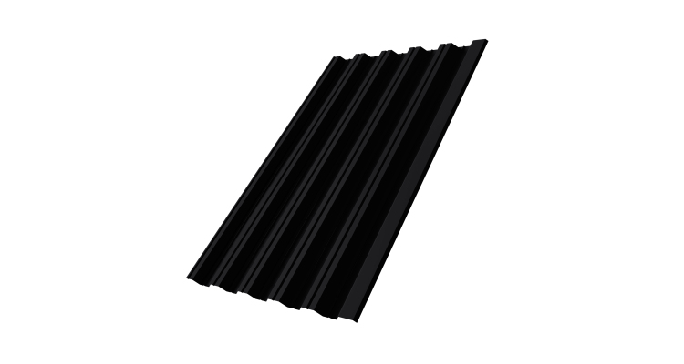 Профнастил HC35R 0,5 Rooftop Бархат RAL 9005 черный