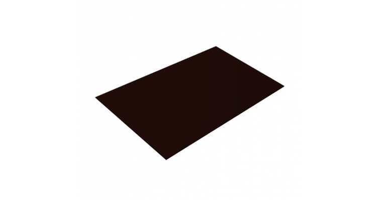 Плоский лист 0,5 Velur20 с пленкой RR 32 темно-коричневый