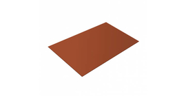 Плоский лист 0.45 PE с пленкой RAL 8004 терракота