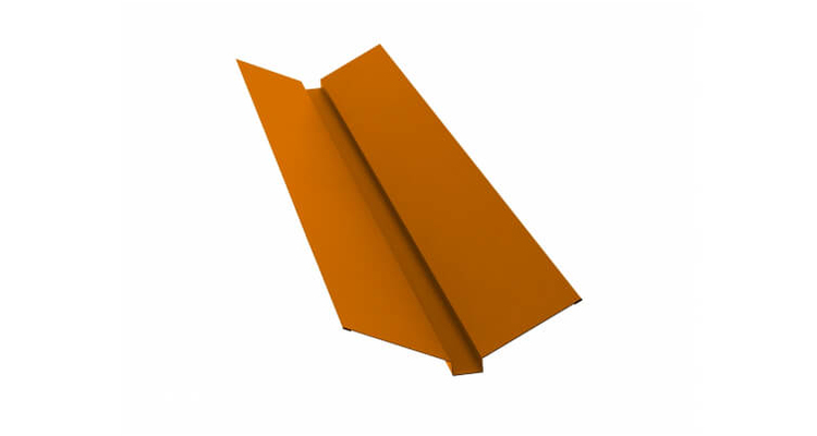 Планка ендовы верхней 115x30x115 PE RAL 2004 оранжевый