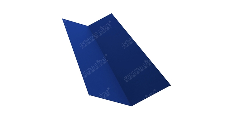 Планка ендовы верхней 145х145 0,45 PE с пленкой RAL 5002 ультрамариново-синий (2м)