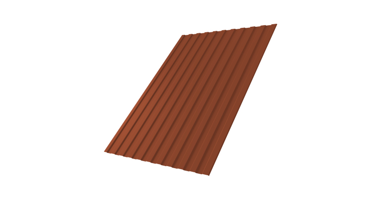 Профнастил С8А 0,5 PurLite Мatt RAL 8004 терракота