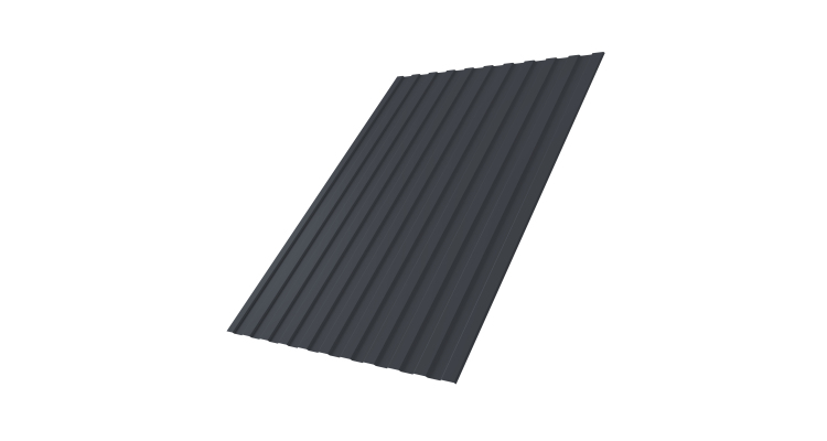 Профнастил С8А 0,5 Satin Мatt RAL 7024 мокрый асфальт