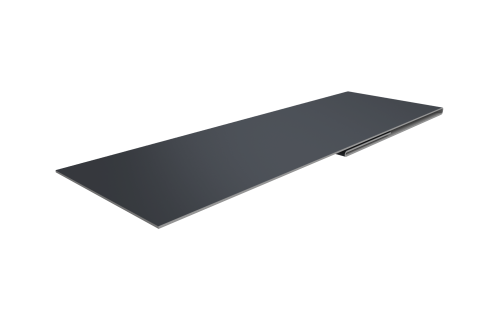 Планка финишная 48х25 0,45 PE с пленкой RAL 7024 мокрый асфальт (3м)