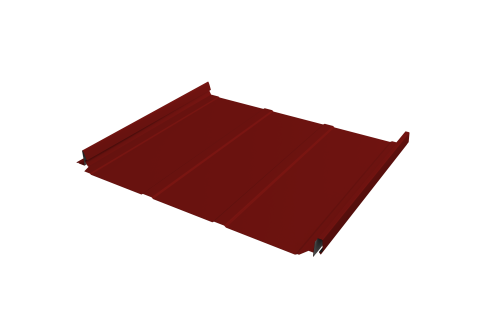 Кликфальц Pro Line Grand Line 0,5 Satin с пленкой на замках RAL 3011 коричнево-красный