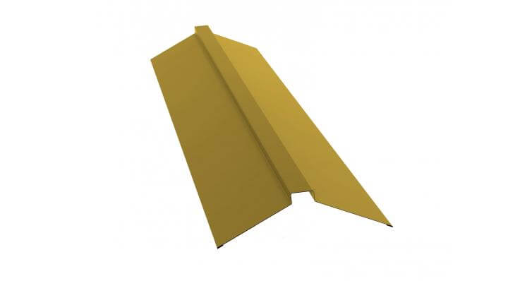 Планка конька плоского 150х40х150 0,45 PE RAL 1018 цинково-желтый (2м)