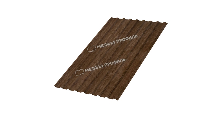 Профилированный лист МП-20x1100-A (ECOSTEEL_MA-01-МореныйДуб-0,5)