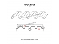 Профнастил Н60 x 845 A ПЭ 01 8017 0,65 мм