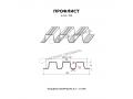 Профнастил Н114 x 750 B покрытие ПЭ 01 RAL 9003 0,9 мм