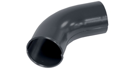 Колено стока 90 мм Мatt RAL 7024 мокрый асфальт