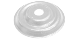 Накладка декоративная кронштейна трубы Grand Line на кирпич RAL 9003 сигнальный белый