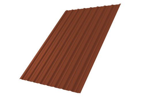 Профнастил С10A 0,45 Drap TX RAL 8004 терракота