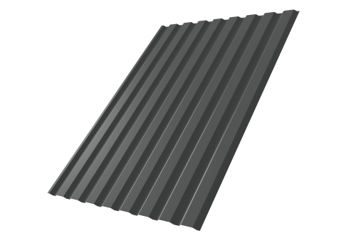 Профнастил С20A 0.5 Satin Matt TX RAL 7016 антрацитово-серый