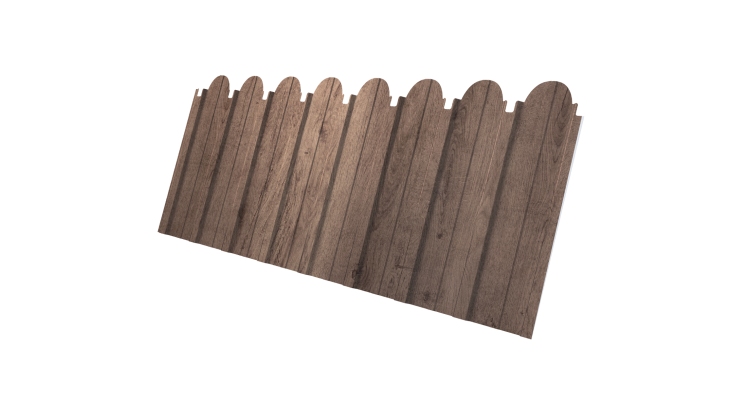 Профнастил C10A фигурный 0,45 Print Premium Almond Wood Fresh