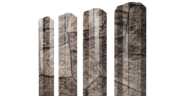 Штакетник М-образный А фигурный 0,45 Print Elite King Stone TwinColor