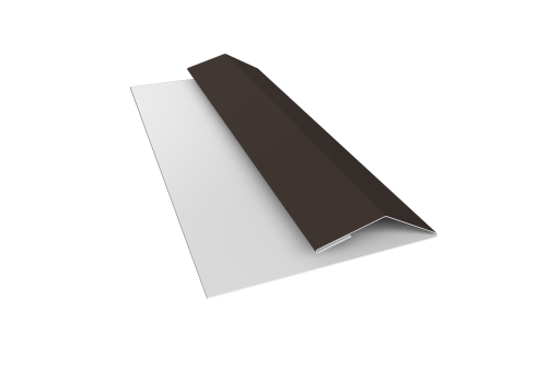 Планка финишная Блок-хаус new 0,5 Satin Matt RR 32 темно-коричневый (2м)