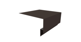 Планка околооконная сложная Блок-хаус new 200х75х27 0,45 PE с пленкой RR 32 темно-коричневый (2м)