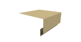 Планка околооконная сложная Блок-хаус new 250х75х27 0,45 PE с пленкой RAL 1014 слоновая кость (2м)