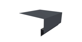 Планка околооконная сложная Блок-хаус new 250х75х27 0,45 Drap TX RAL 7024 мокрый асфальт (3м)