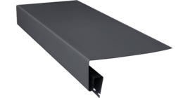 Планка приоконная широкая 7/8'' Grand Line Decor Premium Acryl, графит (3.0м)