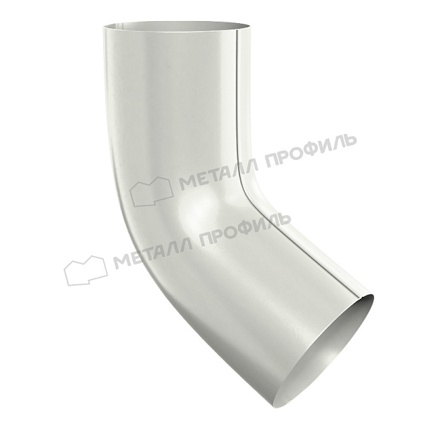 Колено трубы Металл Профиль GRANDSYSTEM D90х60 градусов RAL 9010