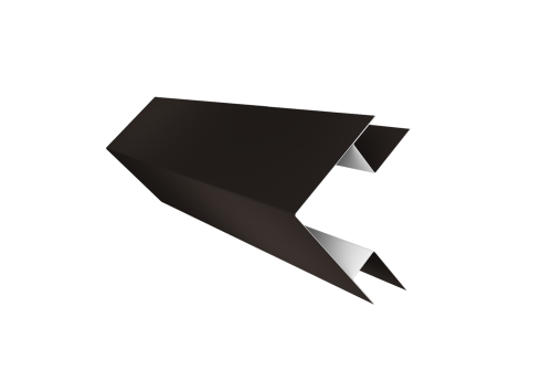 Планка угла внешнего сложного Экобрус Grand Line 0,5 Satin Matt RR 32 темно-коричневый (2м)