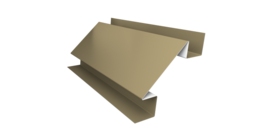 Планка угла внутреннего сложного Экобрус Grand Line 0,45 PE с пленкой RAL 1014 слоновая кость (2м)