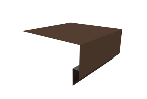 Планка околооконная сложная Экобрус Grand Line 200х75х25 0,45 PE с пленкой RAL 8017 шоколад (3м)