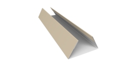 Планка стыковочная составная нижняя 0,45 Drap TX RAL 1015 светлая слоновая кость (2м)