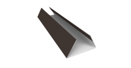 Планка стыковочная составная нижняя 0,5 Drap RR 32 темно-коричневый (3м)