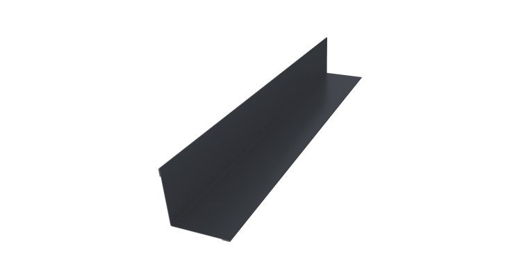 Угол внутренний 50х50 0,45 Drap TwinColor RAL 7024 мокрый асфальт (3м)