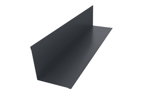 Угол внутренний 110х110 0,5 Satin с пленкой RAL 7024 мокрый асфальт (2м)