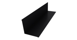 Угол внутренний 110х110 0,5 Satin Matt RAL 9005 черный (2м)