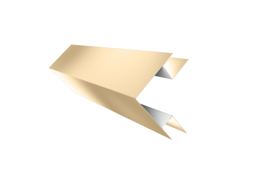 Угол внешний сложный 75х75 0,45 PE с пленкой RAL 1014 слоновая кость (2м)