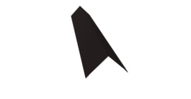 Угол внешний 110х110 0,5 Satin с пленкой RAL 9005 черный (3м)