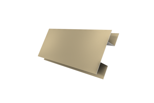 Планка H-образная стыковочная сложная 0,45 PE с пленкой RAL 1014 слоновая кость (3м)