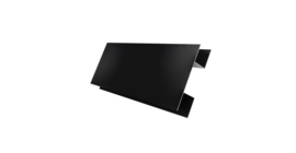 Планка H-образная стыковочная сложная 0,45 Drap TX RAL 9005 черный (3м)