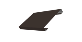 Ламель лицевая 150 забора жалюзи Texas стартовая/финишная для калиток и ворот 0.5 Drap TX RR 32 темно-коричневый