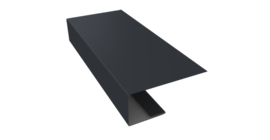 J-Профиль 18мм 0,45 Drap ST RAL 7024 мокрый асфальт (2м)