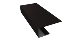 J-Профиль 18мм 0,45 Drap TR RAL 9005 черный (3м)