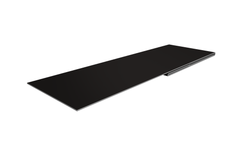 Планка финишная 48х25 0,45 Drap RAL 9005 черный (3м)