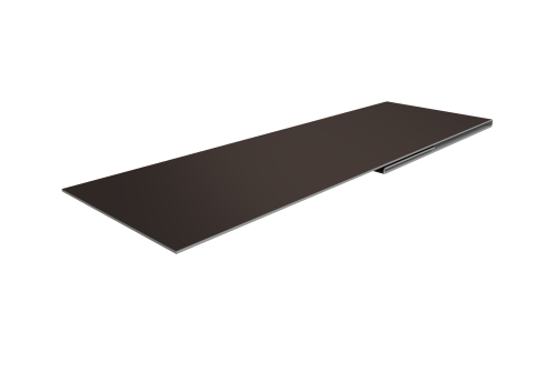 Планка финишная 48х25 0,5 Satin Matt RR 32 темно-коричневый (2м)