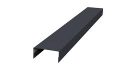 Крышка 30х15 жалюзи Texas 0,45 Drap TR RAL 7024 мокрый асфальт (3м)