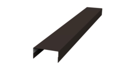 Крышка 30х15 жалюзи Texas 0,45 PE-Double RR 32 темно-коричневый (2,5м)