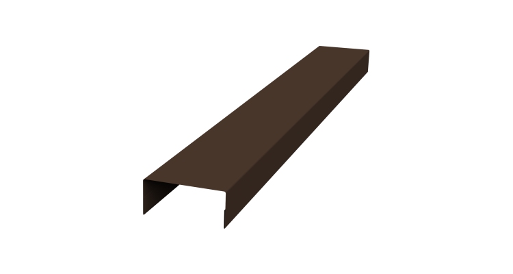 Крышка 45х20 жалюзи Texas 0,45 Drap TX RAL 8017 шоколад (3м)