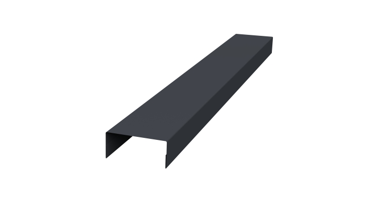 Крышка 45х20 жалюзи Texas 0,45 Drap-double TX RAL 7024 мокрый асфальт (2,5м)