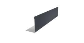 Нащельник 125 Texas 25х35 0,45 PE RAL 7024 мокрый асфальт (L2,0)