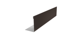 Нащельник 125 Texas 25х35 0,45 Drap RR 32 темно-коричневый (L2,0)