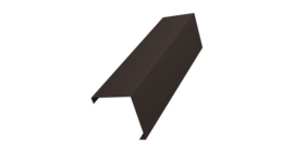 Декоративная накладка на столб универсальная угловая 60х60 для забора жалюзи 0,45 Drap-double TX RR 32 темно-коричневый (2м)